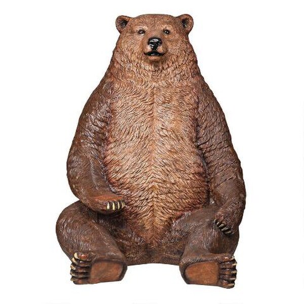 Giant Brown Bear Climbing Statue Sculpture Huge Playground Statuary